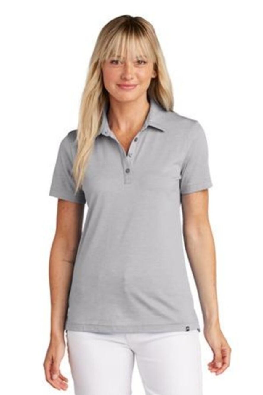 NWT TravisMathew Women's Sunnyvale Polo in Light Grey Heather size Large